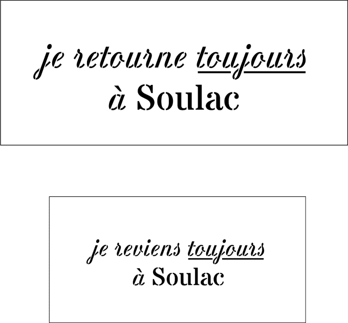 Pochoirs sur mesure